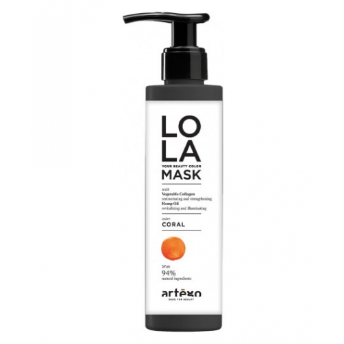 Тонувальна маска для волосся Корал - Artego Lola Your Beauty Color Mask Coral 200 мл