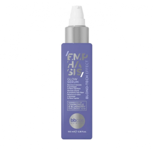 Сироватка для блиску світлого та освітленого волосся - BBcos Emphasis Blond-Tech Effect Glow Serum 100 мл