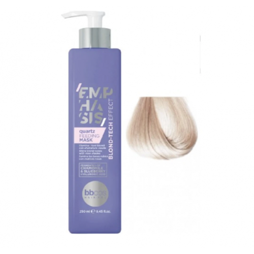 Живильна тонувальна маска Quartz – кварц - BBcos Emphasis Blond-Tech Effect Feeding Mask 250 мл