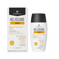 Сонцезахисний мінеральний крем-флюїд SPF50 для чутливої шкіри - Cantabria Labs Heliocare 360 Mineral Tolerance Fluid SPF 50 50 мл Сонцезахисний мінеральний крем-флюїд SPF50 для чутливої шкіри - Cantabria Labs Heliocare 360 Mineral Tolerance Fluid SPF 50 50 мл