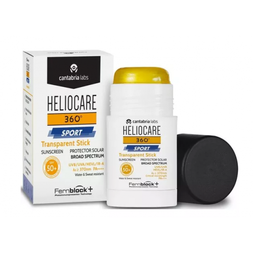 Сонцезахисний стік для занять спортом SPF50+ - Cantabria Labs Heliocare 360º Sport Transparent Stick SPF 50+ 25 гр
