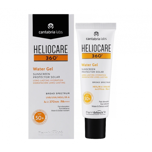 Сонцезахисний зволожуючий гель для обличчя - Cantabria Labs Heliocare 360 Water-Gel 50 мл