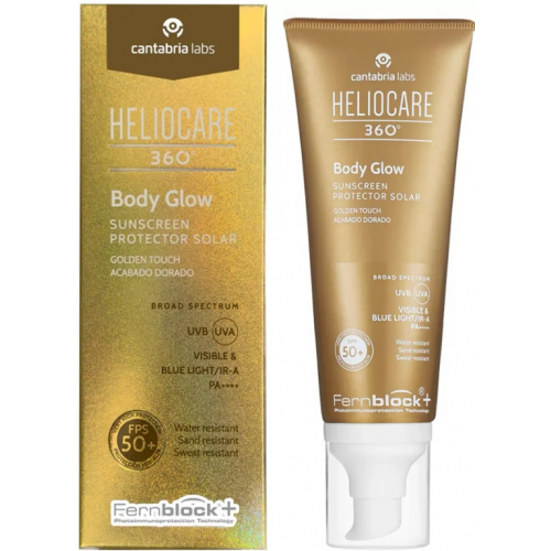 Сяючий сонцезахисний крем-гель для тіла - Cantabria Labs Heliocare 360º Body Glow SPF 50+ 100 мл
