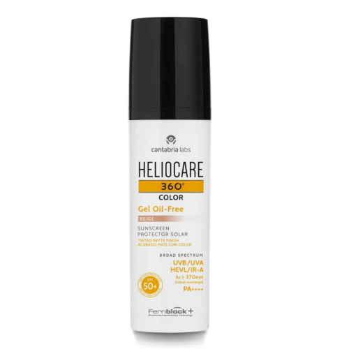 Тональний сонцезахисний гель на водній основі - Cantabria Labs Heliocare 360º Color Gel Oil-Free SPF 50+ 50 мл