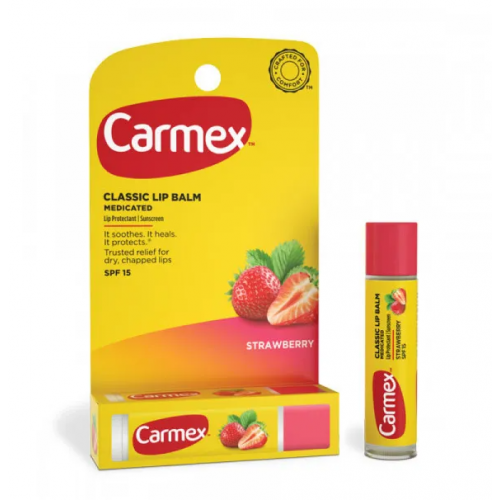 Carmex Lip Balm Бальзам-стік для губ полуниця