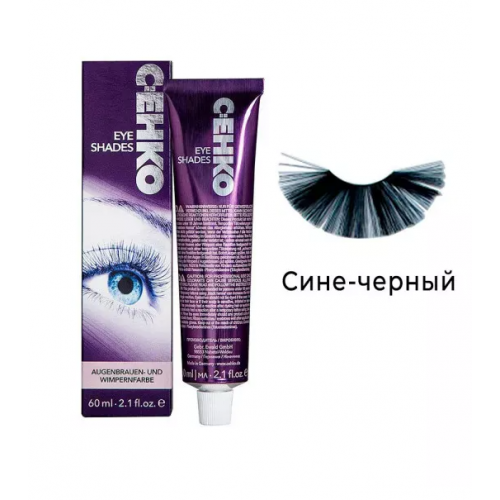 Фарба для брів та вій синьо-чорна - C:EHKO Color Eye Shades Blue Black 60 мл