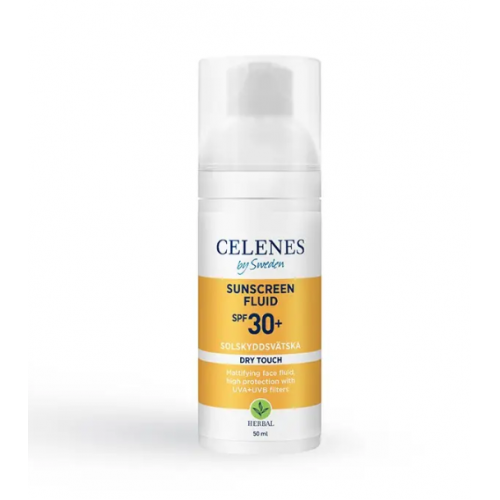 Сонцезахисний флюїд - Celenes Sunscreen Dry Touch Fluid SPF 30+ 50 мл