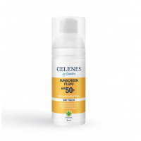 Сонцезахисний флюїд для обличчя - Celenes Sunscreen Dry Touch Fluid SPF 50+ 50 мл