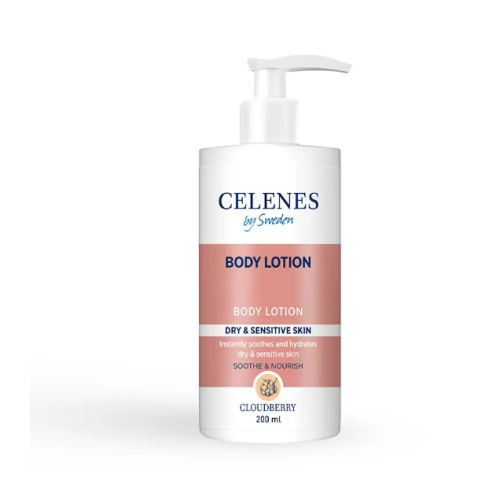 Лосьйон для тіла з морошкою для сухої та чутливої шкіри - Celenes Cloudberry Body Lotion Dry and Sensitive Skin 200 мл