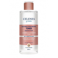 Заспокійливий і зволожувальний тонік з морошкою для сухої та чутливої шкіри - Celenes Cloudberry Soothing and Moisturizing Toner 200 мл