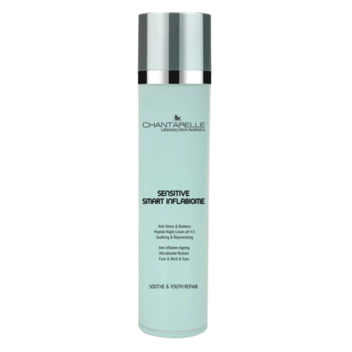Антистресовий пептидний нічний крем для чутливої ​​шкіри - Chantarelle Anti-Stress & Redness Peptide Night Cream pH 4.5 50 мл