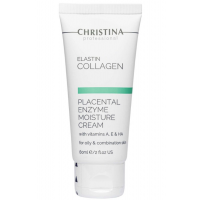 Christina Elastin Collagen With Vitamins A, E HA Moisture Cream Зволожуючий плацентарний крем для жирної шкіри Christina Elastin Collagen With Vitamins A, E HA Moisture Cream Зволожуючий плацентарний крем для жирної шкіри