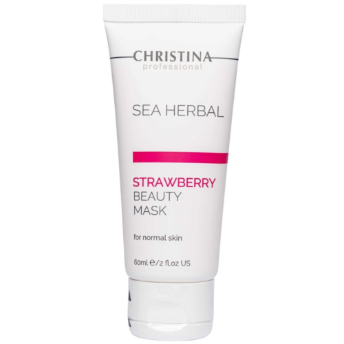 Полунична маска краси для нормальної шкіри - Christina Sea Herbal Beauty Mask Strawberry