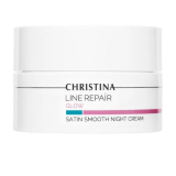 Нічний крем для обличчя - Christina Line Repair Glow Satin Smooth Night Cream 50 мл