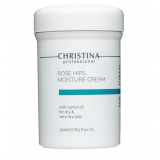 Christina Rose Hips Moisture Cream with Carrot Oil Зволожувальний крем з олією шипшини та моркви для сухої шкіри 250 мл