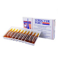 Препарат, що відновлює структуру волосся, зміцнює коріння - Dikson Structur Fort, 12 шт * 10 мл