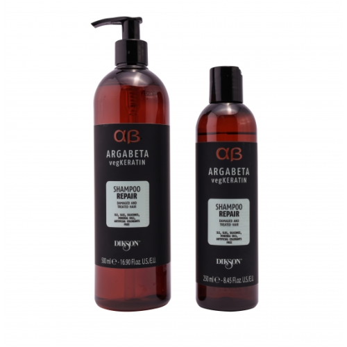 Аргановий шампунь для відновлення волосся - Dikson Argabeta Veg Keratin Repair Shampoo