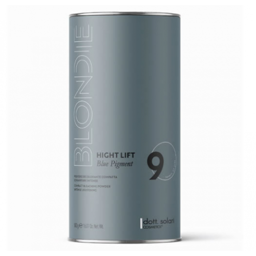 Dott. Solari Hight Lift 9 Blue Pigment Знебарвлюючий порошок до 9 рівнів, блакитний 500 гр