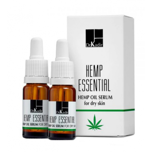 Масло-сироватка з екстрактом канабісу для сухої шкіри - Dr.Kadir Hemp Essential Oil Serum for Dry Skin 2 шт по 10 мл