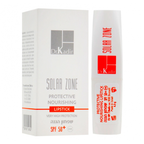 Сонцезахисна зволожуюча помада - Dr.Kadir Solar Zone Protective Nourishing Lipstick SPF-50+, 4,5 мл