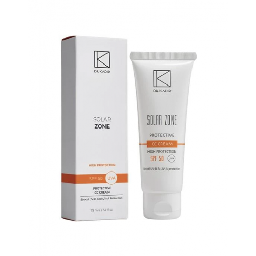 Сонцезахисний СС-крем (з тоном) SPF-50+ - Dr.Kadir Solar Zone Protective СС Cream SPF-50+ 75 мл