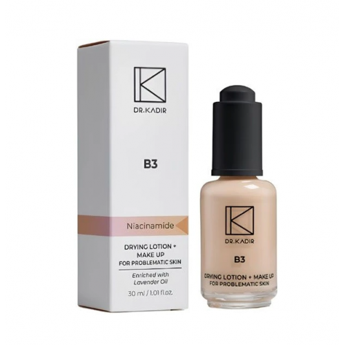Тонізуюча підсушуюча емульсія для проблемної шкіри - Dr. Kadir B3 Drying Lotion+Make Up For Problematic Skin 30 мл