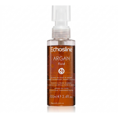 Флюїд для пошкодженого волосся з аргановою олією - Echosline Vegan Argan Fluid 100 мл