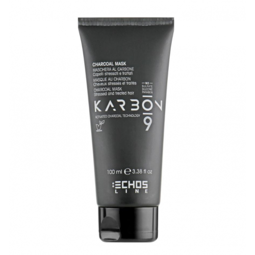 Echosline Маска для волосся з активованим вугіллям Karbon 9 Charcoal