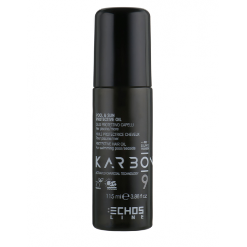 Echosline Захисна олія для волосся з активованим вугіллям Karbon 9 Charcoal Pool Sun Protective Oil 115 мл