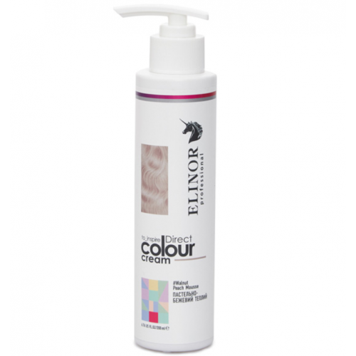 Тонуючий крем Пастельно–бежевий теплий - Elinor Colour Cream Walnut Peach Mousse 200 мл