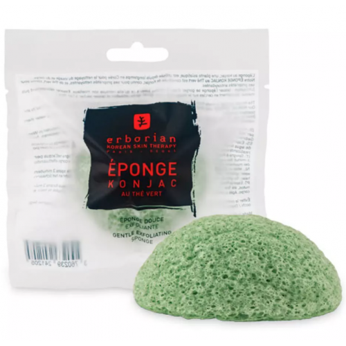 Erborian Спонж конжак з зеленим чаєм Green Tea Konjac Sponge Gentle Exfoliating Sponge 1 шт