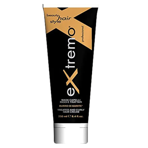 Маска з каріте для кучерявого волосся та хімічної завивки - Extremo Treated and Curly Hair Mask