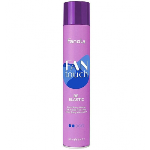 Лак для об'єму волосся - Fanola Fan Touch Be Elastic Spray 500 мл