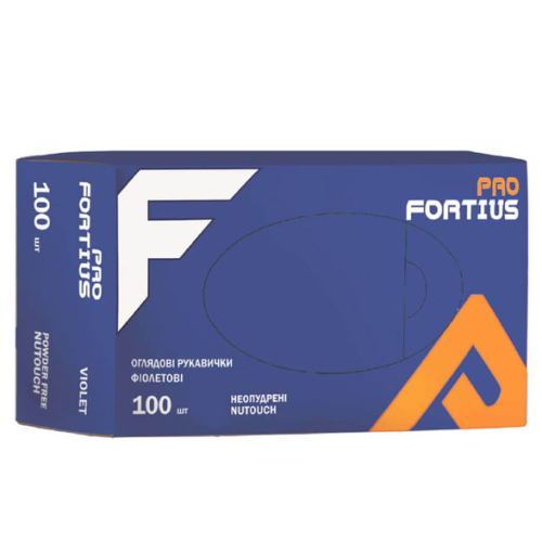 Рукавички нітрилові - Fortius Pro XL 100 шт