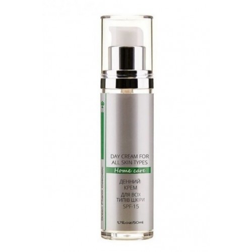 Green Pharm Cosmetic денний крем для всіх типів шкіри з SPF 15 pH 5,5 50 мл