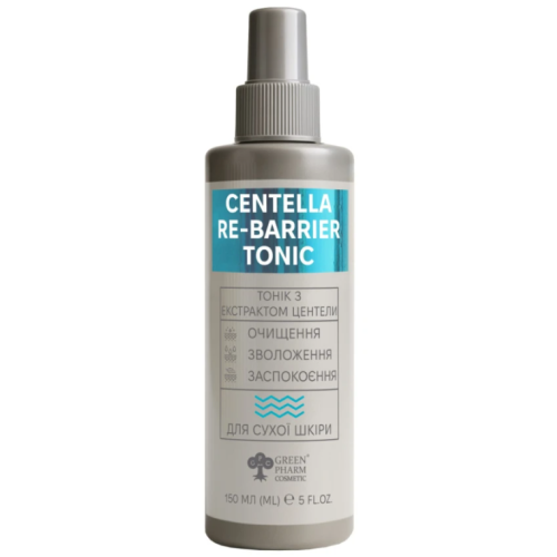 Тонік для сухої шкіри - Green Pharm Cosmetic Centella Re-Barrier Tonic 150 мл