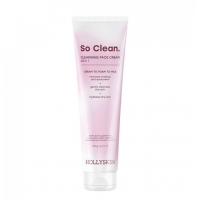 Крем для щоденного очищення шкіри обличчя з екстрактом камелії і рисом - Hollyskin So Clean 100 г