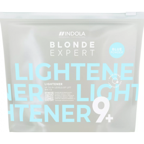 Пудра для знебарвлення волосся блакина - Indola Blonde Expert Lightener 9+ Blue Powder 450 гр