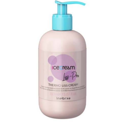Термозахисний крем для волосся - Inebrya Ice Cream Liss Pro Thermo Liss Cream 150 мл