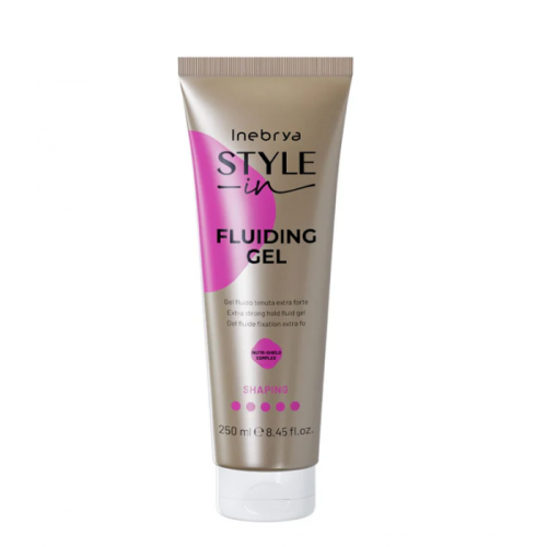 Гель-флюїд для укладання волосся екстра сильної фіксації - Inebrya Fluiding Gel 250 мл