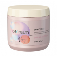 Маска для сухого, фарбованого та кучерявого волосся - Inebrya Ice Cream Dry-T Mask
