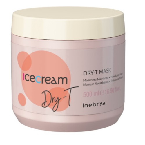 Маска для сухого, фарбованого та кучерявого волосся - Inebrya Ice Cream Dry-T Mask