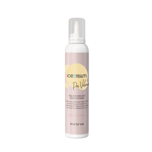 Мус-кондиціонер для надання об'єму тонкому волоссю - Inebrya Ice Cream Pro-Volume Mousse Conditioner 200 мл