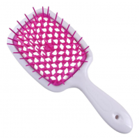 Janeke 1830 Superbrush гребінець для волосся білий з рожевим Janeke 1830 Superbrush гребінець для волосся білий з рожевим