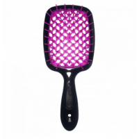 Janeke 1830 Superbrush гребінець для волосся чорний з фіолетовим