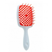 Janeke 1830 Superbrush гребінець для волосся білий з помаранчевим Janeke 1830 Superbrush гребінець для волосся білий з помаранчевим