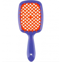 Janeke 1830 Superbrush гребінець для волосся фіолетова з помаранчевим