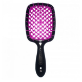 Janeke 1830 Superbrush гребінець для волосся чорний з фіолетовим