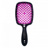 Janeke 1830 Superbrush гребінець для волосся чорний з фіолетовим
