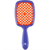 Janeke 1830 Superbrush гребінець для волосся фіолетова з помаранчевим